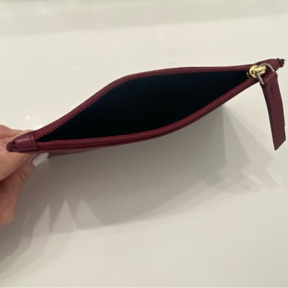 COLE HAAN Clutch Wallet with extra Change Pouch Cabernet - Picture 8 of 8